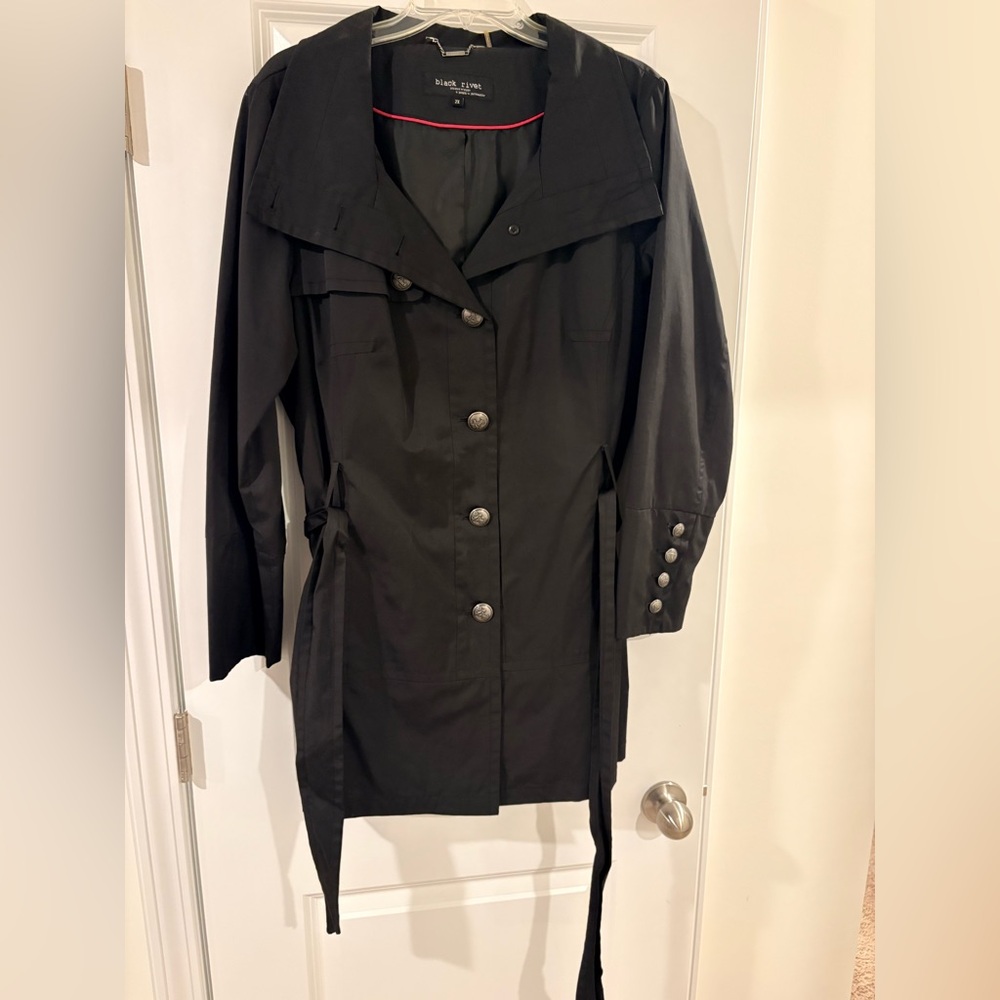 Black Rivet Jacket Size XXL Excellent Condition